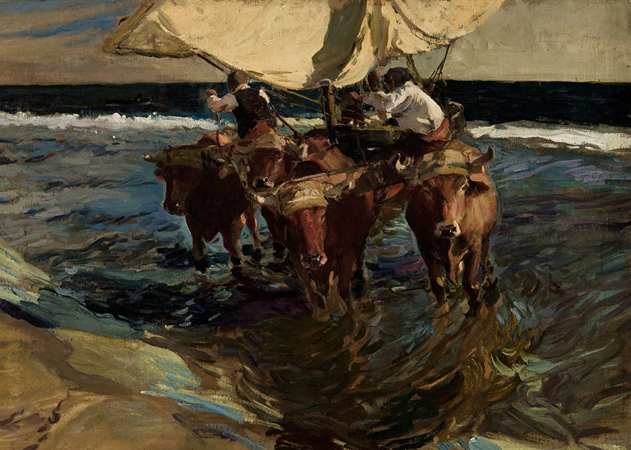 Buoi che guidano barche, 1909 - Museo Nazionale delle Belle Arti (Cuba)